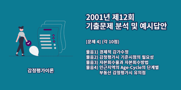 경제적감가수정-기준시점의필요성-자본회수율-자본회수방법-2001년12회-4번