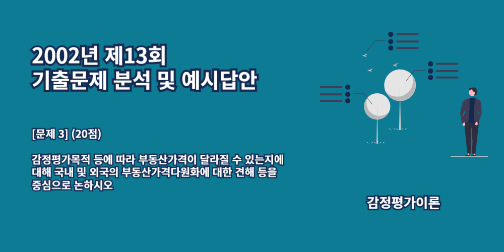 부동산가치다원론-감정평가목적-2002년13회-3번